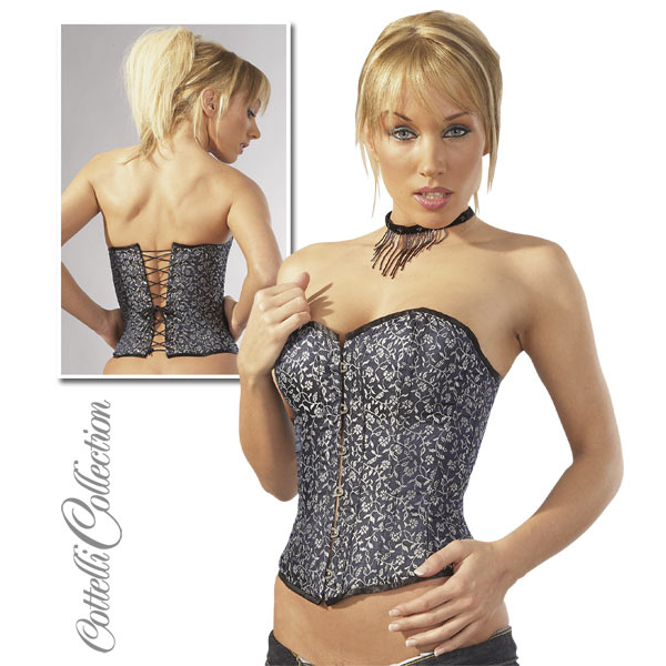 photo Κορσάζ Μπλέ/Ασημί L - Image 1