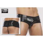 Μποξεράκι Βινύλ Μαύρο Κοφτό XXL