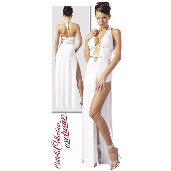 photo Μακρύ Λευκό Φόρεμα M - Image 1