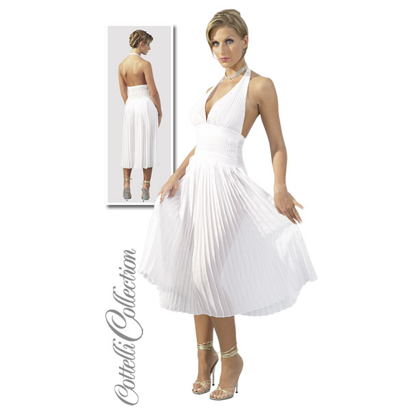 photo Λευκό Φόρεμα με Ανοιχτή Πλάτη M - Image 1