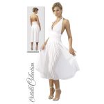 Λευκό Φόρεμα με Ανοιχτή Πλάτη L