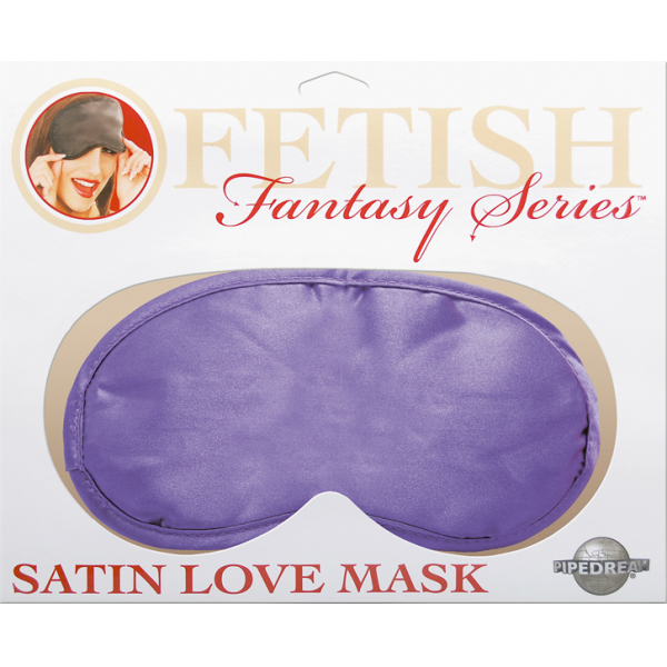 photo Satin Love Mask - Purple - Image 1