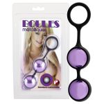 Μπαλάκια "Boules Metalliques" μωβ