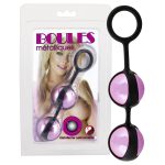 Μπαλάκια "Boules Metalliques" ροζ