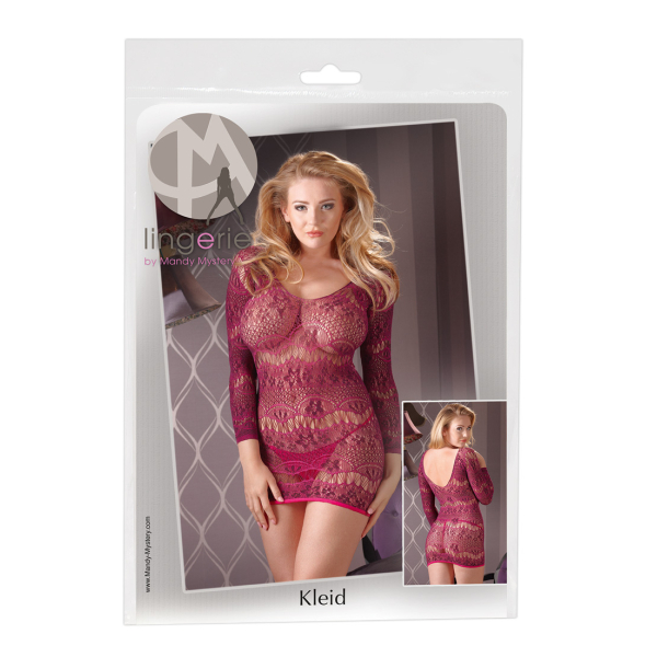 photo Μίνι Φόρεμα Δαντέλα με Στρινγκ βιολετί S-L - Image 1