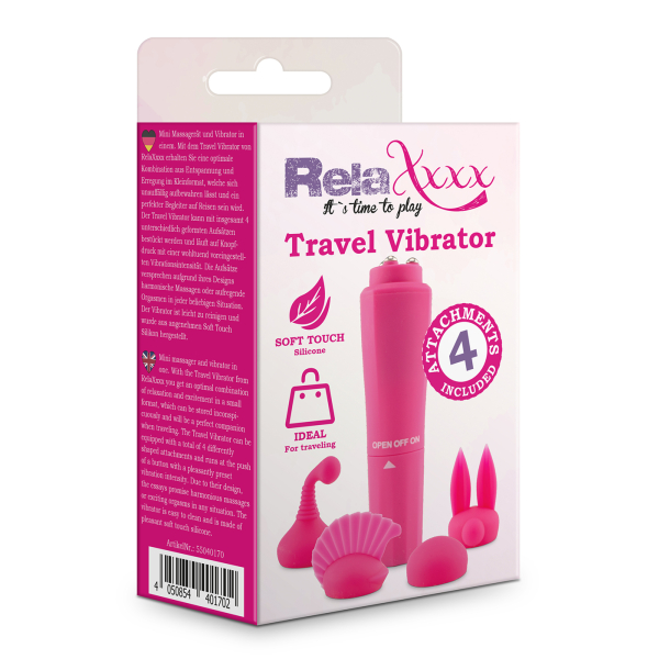 photo Κλειτοριδικό RelaXxxx Travel Vibrator ροζ - Image 1