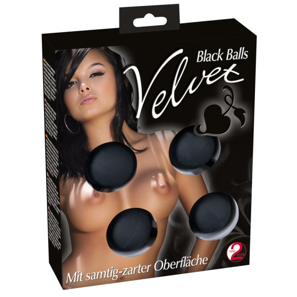 photo Μπαλάκια "Velvet Black Balls 4" - Image 1
