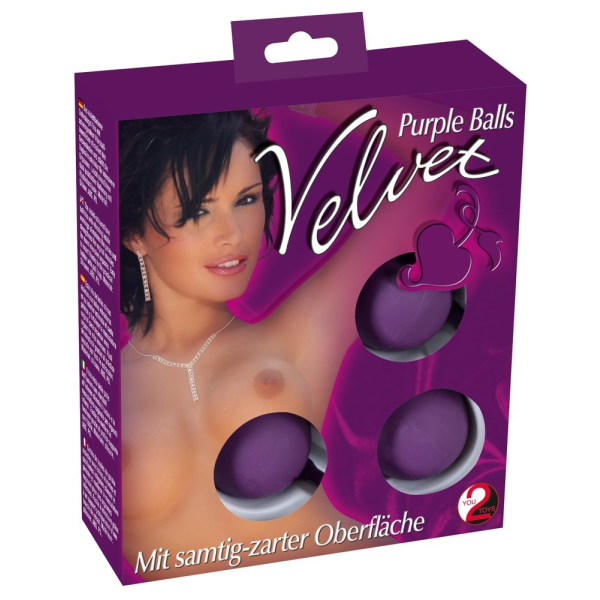 photo Μπαλάκια "Velvet Purple Balls 3" - Image 1